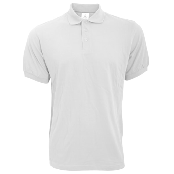 B&C Safran Herr Poloskjorta / Herr Kortärmad Poloskjorta 2XL White 2XL