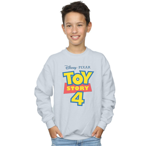 Disney Boys Toy Story 4 Logo Sweatshirt 5-6 år Vit White 5-6 Years