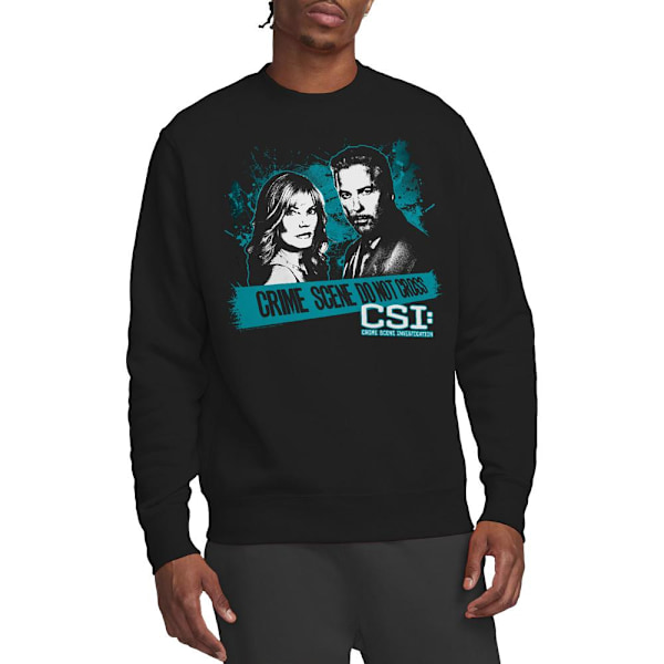 CSI Unisex Vuxen Cross the Line Sweatshirt S Svart Black S