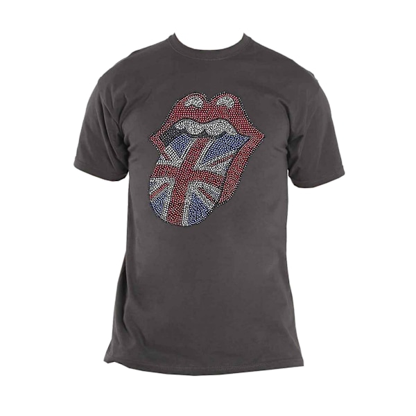 The Rolling Stones Unisex Adult Classic Embellished Cotton T-Sh Charcoal Grey XXL