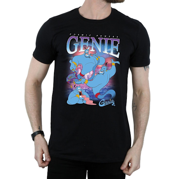 Aladdin Herr Genie Montage Bomull T-shirt M Svart Black M