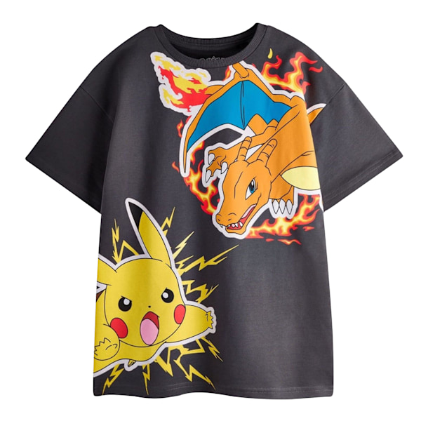 Pokemon Pojkar Pikachu & Charizard T-Shirt & Shorts Set 11-12 År Black 11-12 Years