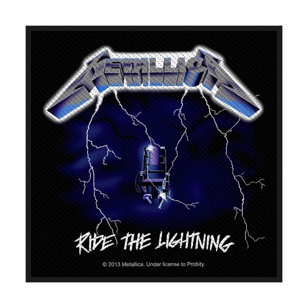 Metallica Ride The Lightning Standard Patch One Size Svart/Blå Black/Blue/White One Size