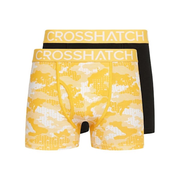 Crosshatch Mens Kamzon Boxer Shorts (2-pack) M Gul Yellow M