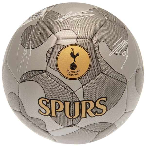 Tottenham Hotspur FC Signature Football 5 Silver Silver 5