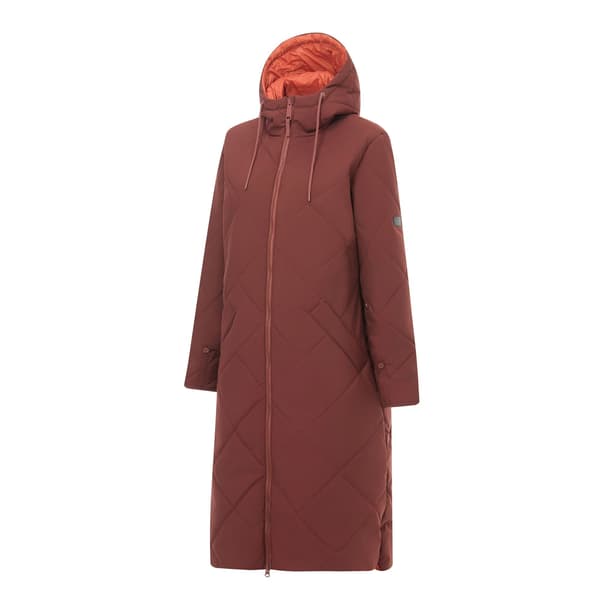 Regatta Dam Elryse Quiltad Lång Jacka 10 UK D Dark Cherry/Brick 10 UK