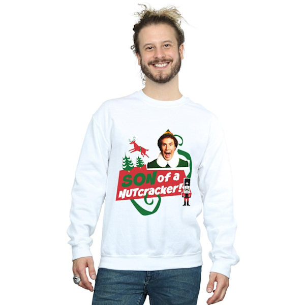 Elf Mens Son Of A Nutcracker Sweatshirt L Vit White L