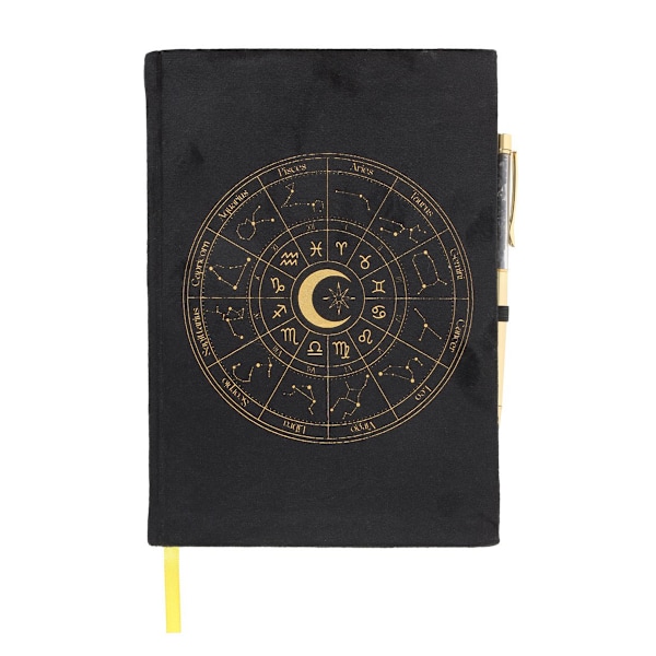 Något Annorlunda Astrologi Hjul Obsidian Anteckningsbok & Penna Set Black One Size