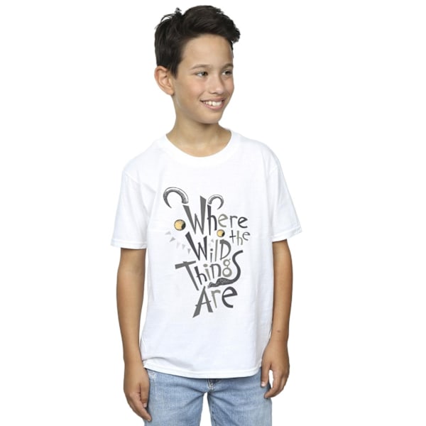 Where The Wild Things Are Pojkar T-shirt 7-8 År Vit White 7-8 Years