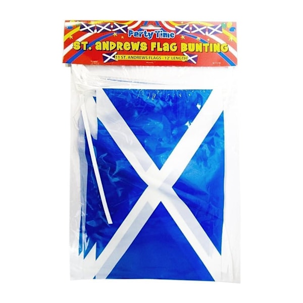 St Andrew Flag Bunting En Storlek Blå/Vit Blue/White One Size
