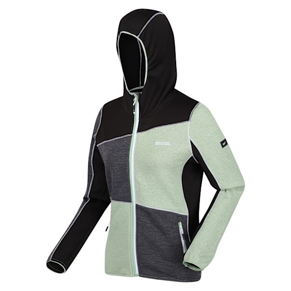 Regatta Dam/Kvinnor Walbury VI Marl Full Zip Fleecejacka 12 Quiet Green/Seal Grey 12 UK