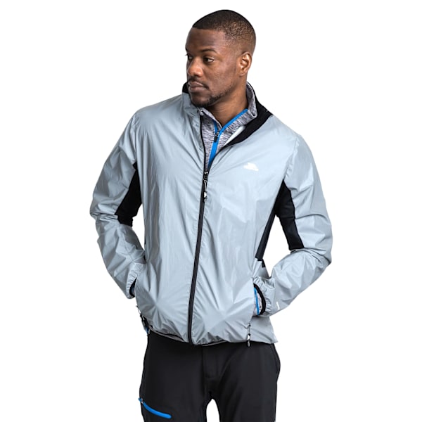 Trespass Mens Zig Reflective Active Jacket XS Silver Reflective Silver Reflective XS