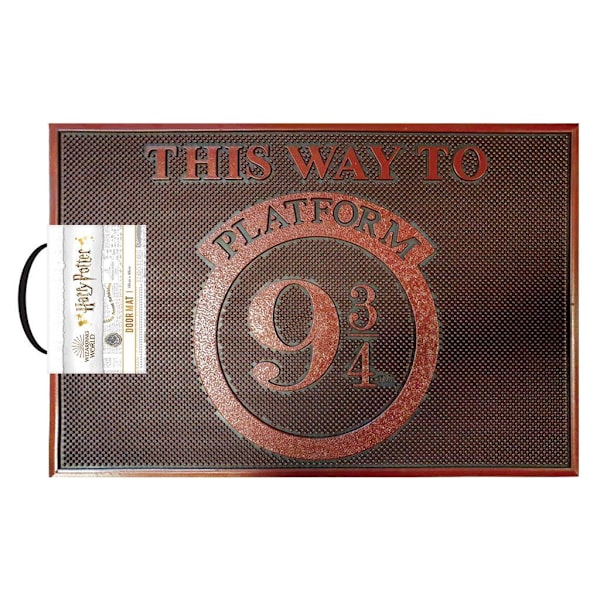 Harry Potter This Way To Platform 9 3/4 Gummimatta 40cm x Brown 40cm x 60cm