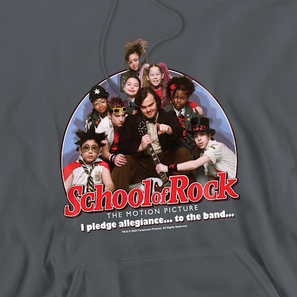 School of Rock Herr I Pledge Allegiance Hoodie S Kolgrå Charcoal S