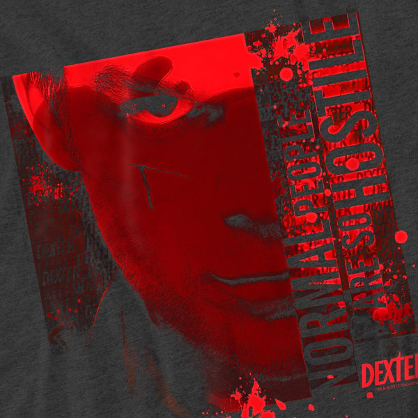 Dexter Unisex Vuxen Normal T-Shirt L Kolgrå Charcoal L