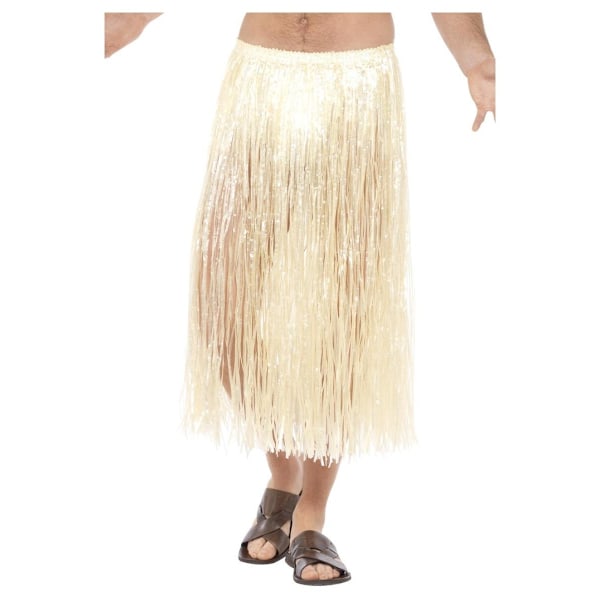 Smiffys Unisex Vuxen Hawaiian Kostymkjol med Kardborreknäppning One Size Natural One Size