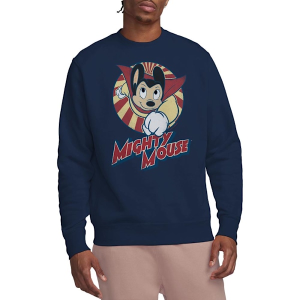 Mighty Mouse Unisex Vuxen The One The Only Sweatshirt XL Marinblå Navy XL