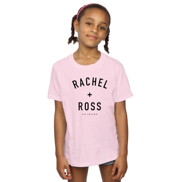 Friends Girls Rachel And Ross Text Bomull T-Shirt 5-6 År Bab Baby Pink 5-6 Years