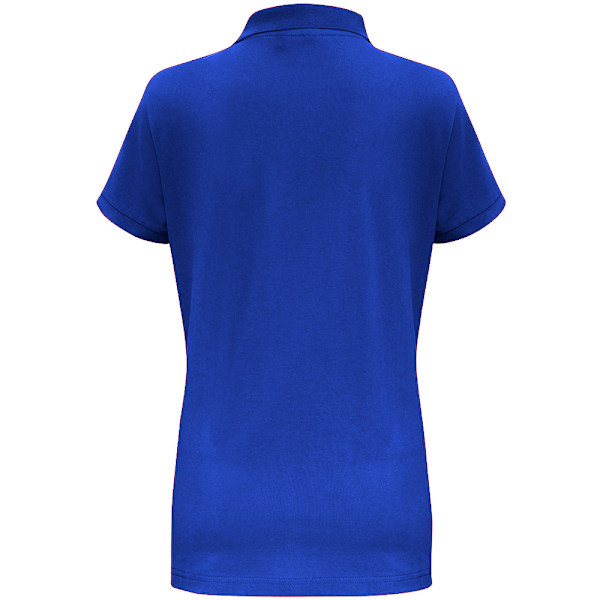 Asquith & Fox Dam/Dam Short Sleeve Contrast Polo Shirt M Royal/ White M