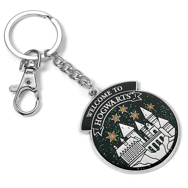 Harry Potter Hogwarts slott nyckelring One Size Silver/Svart/Vit Silver/Black/White One Size