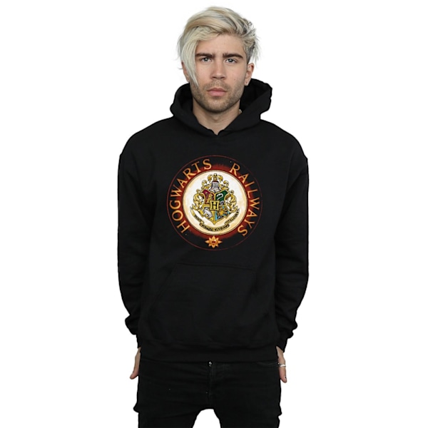 Harry Potter Hogwarts Rail Hoodie för män 4XL Svart Black 4XL