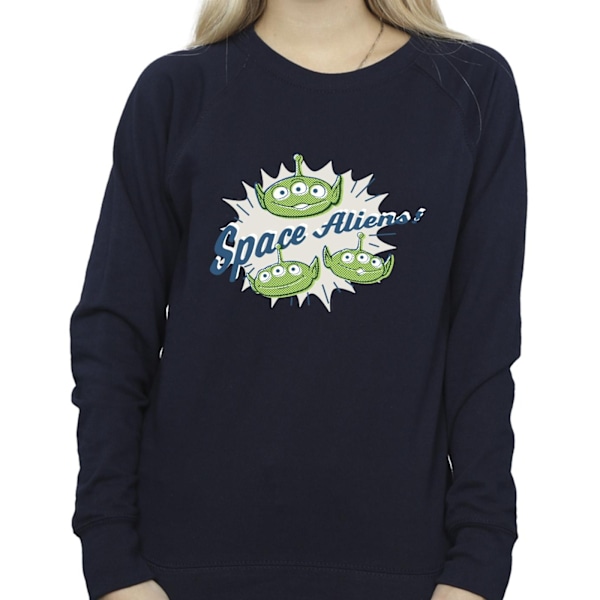 Disney Dam/Kvinnor Toy Story Aliens Sweatshirt XXL Marinblå Navy Blue XXL