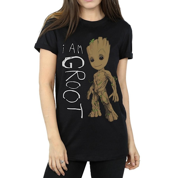 Guardians Of The Galaxy Dam/Damer I Am Groot Scribble Boyfr Black M