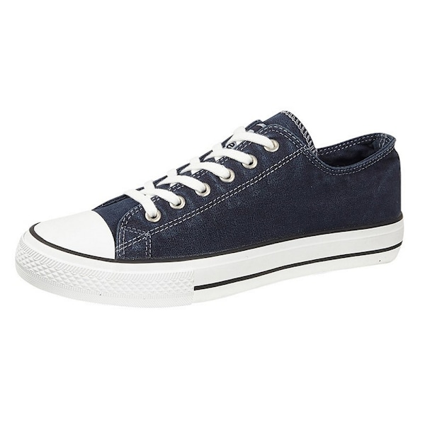Dek Canvas Plimsolls för män 7 UK Navy Navy 7 UK