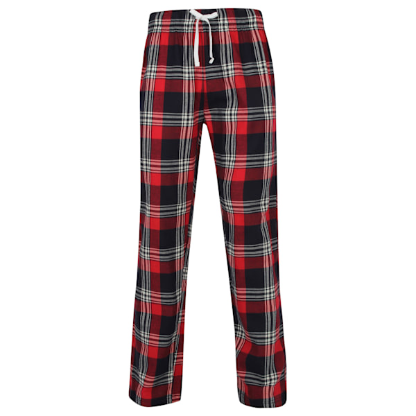 Skinnifit Herr Tartan Lounge Byxor M Röd/Marinblå Check Red/Navy Check M