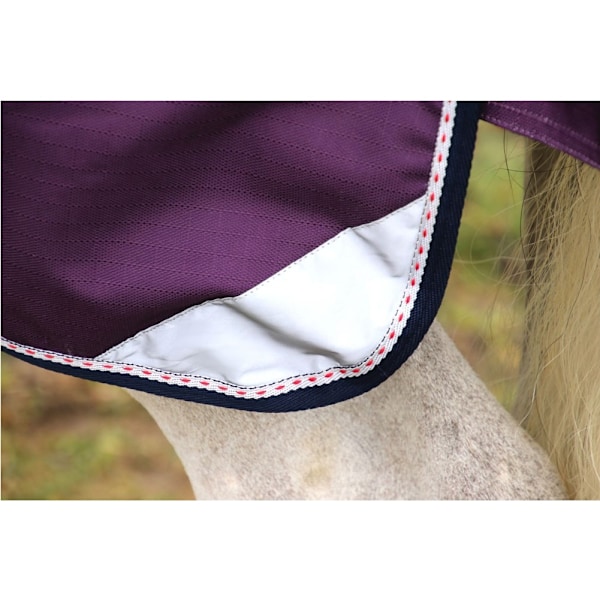 Hy DefenceX System Avtagbar Hals Vattentät Hästtäcke Navy/Purple 6´ 3