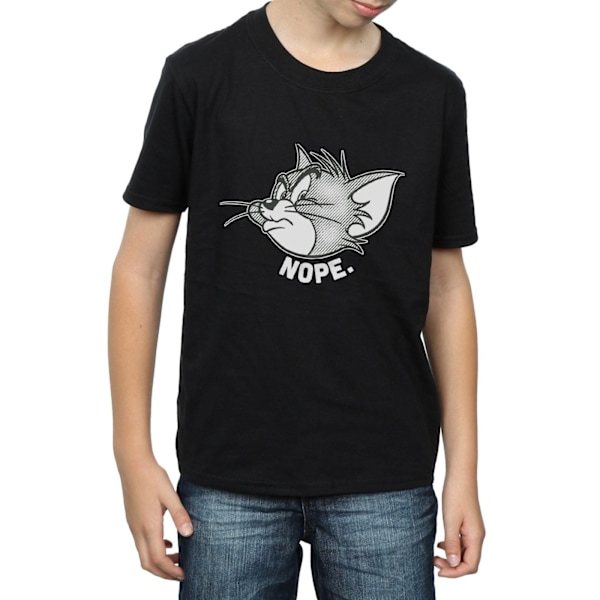 Tom och Jerry Boys Nope Face Bomull T-shirt 5-6 år Svart Black 5-6 Years