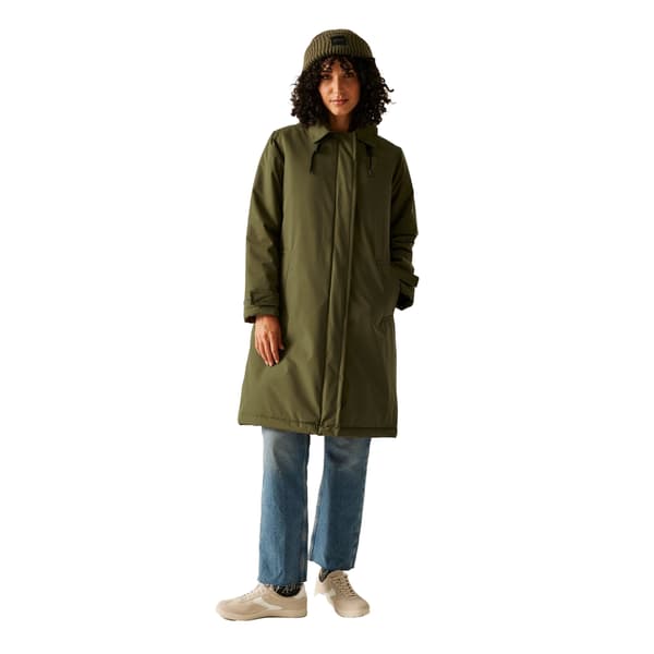 Regatta Dam/Dam Orla Kiely Mac Vattentät Jacka 10 UK Mi Military Green/Blue 10 UK