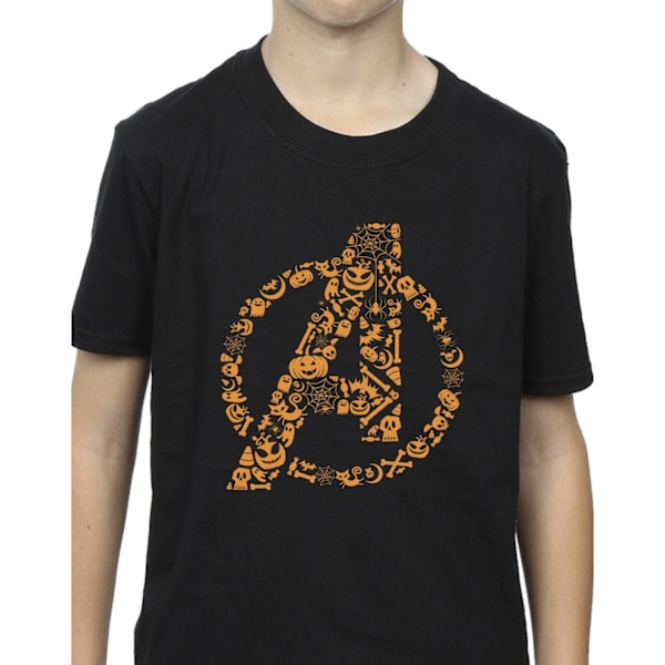 Marvel Boys Avengers Halloween Logo T-Shirt 3-4 år Svart Black 3-4 Years