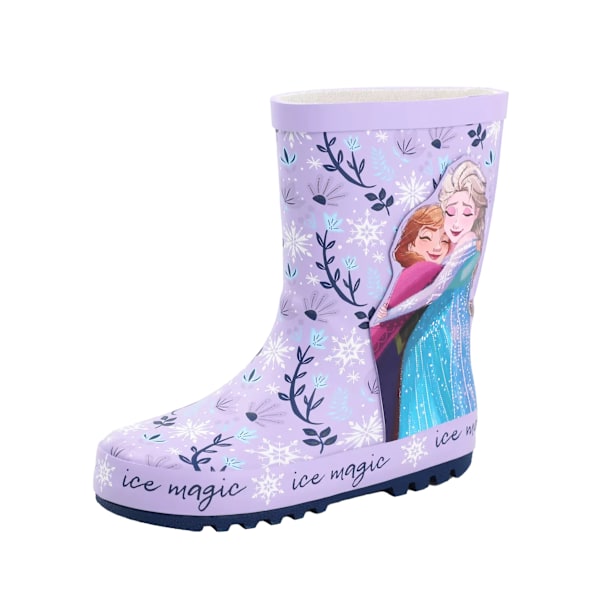 Frozen Flickor Elsa & Anna Gummistövlar 7 UK Barn Lila Purple 7 UK Child