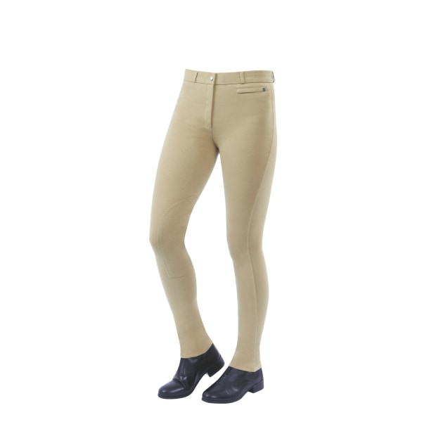 Dublin Dam/Dam Supa-fit Dragkedja Knälapp Jodhpurs 30in B Beige 30in