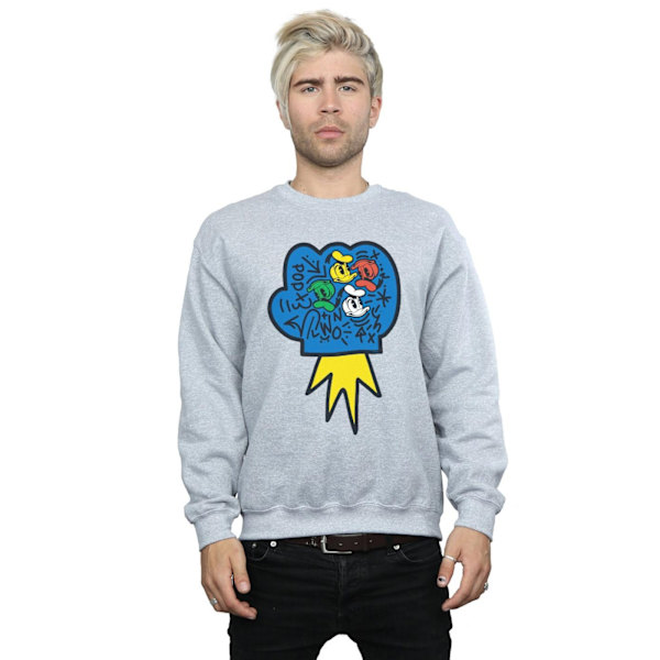 Disney Herr Donald Duck Pop Fist Sweatshirt 4XL Sports Grey Sports Grey 4XL