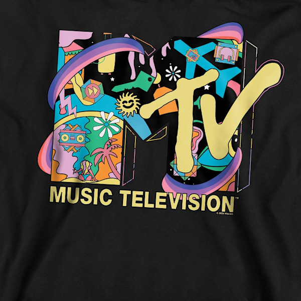 MTV Unisex Vuxen Semesterikoner Sweatshirt XL Svart Black XL