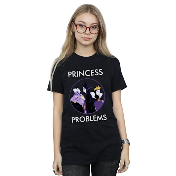 Disney Womens/Ladies Villains Princess Headaches Cotton Boyfrie Black 3XL