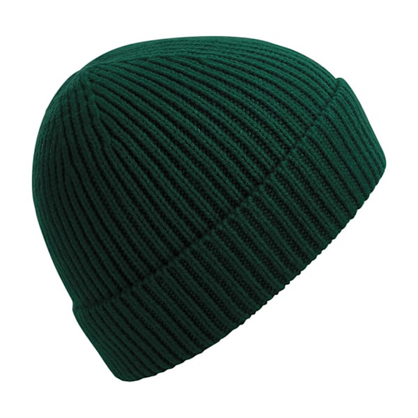Beechfield Unisex Engineered Knit Ribbed Beanie One Size Bottle Green Bottle Green One Size