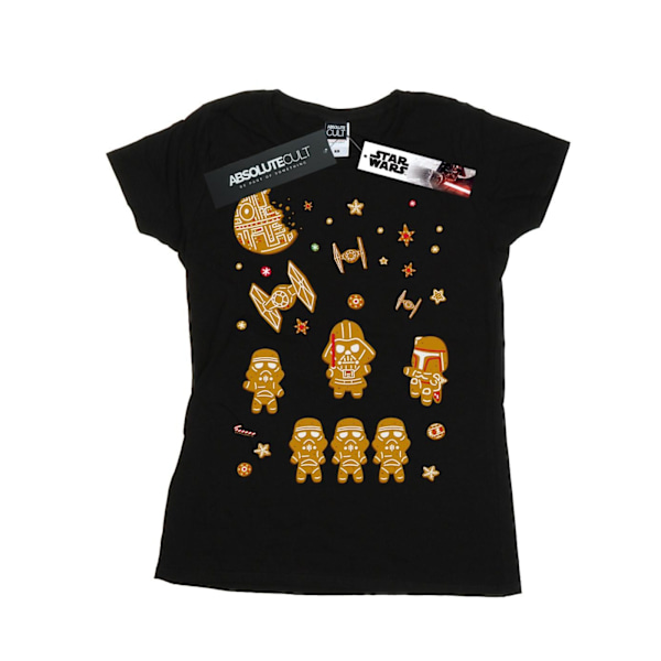 Star Wars Dam/Damer Gingerbread Empire Bomull T-shirt M Svart Black M