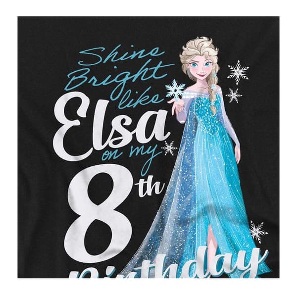 Frost Barn/Barn Elsa Ljus 8-årsdag Tröja 5-6 År Black 5-6 Years