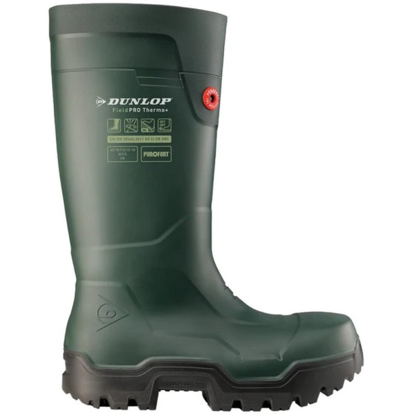Dunlop Unisex Adult FieldPro Thermo+ säkerhetsstövlar för Wellington 6 Green 6 UK
