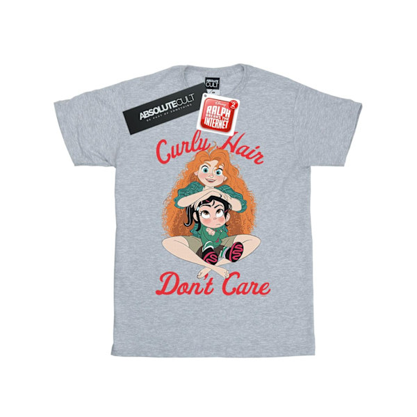 Disney Girls Wreck It Ralph Merida Och Vanellope Bomull T-shirt Sports Grey 5-6 Years