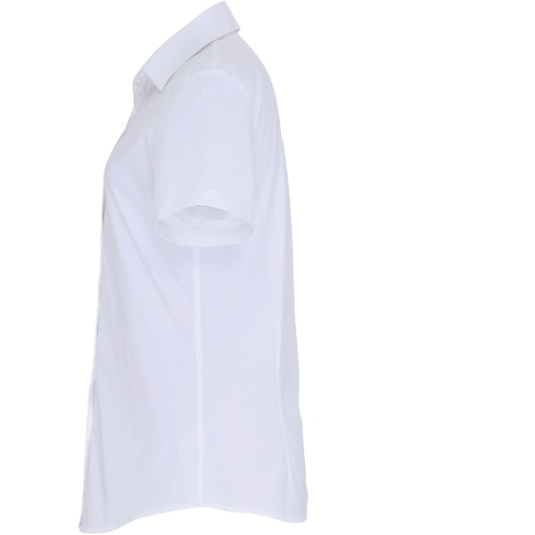 Premier Dam/Dam Stretch Fit Poplin Kortärmad Blus 3X White 3XL