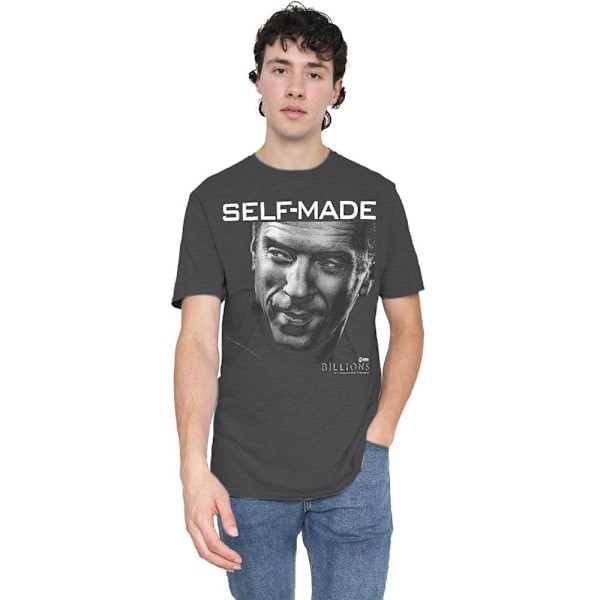 Billions Unisex Vuxen Self Made T-Shirt XL Kolgrå Charcoal XL