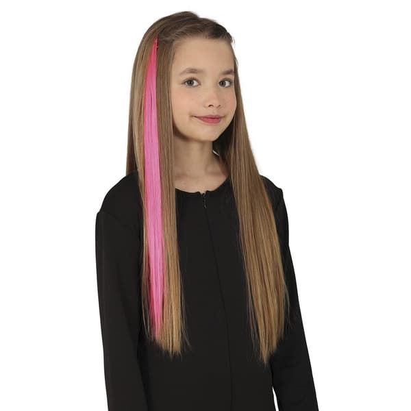 Fiestas Guirca Hårförlängning (3-pack) En Storlek Rosa Pink One Size