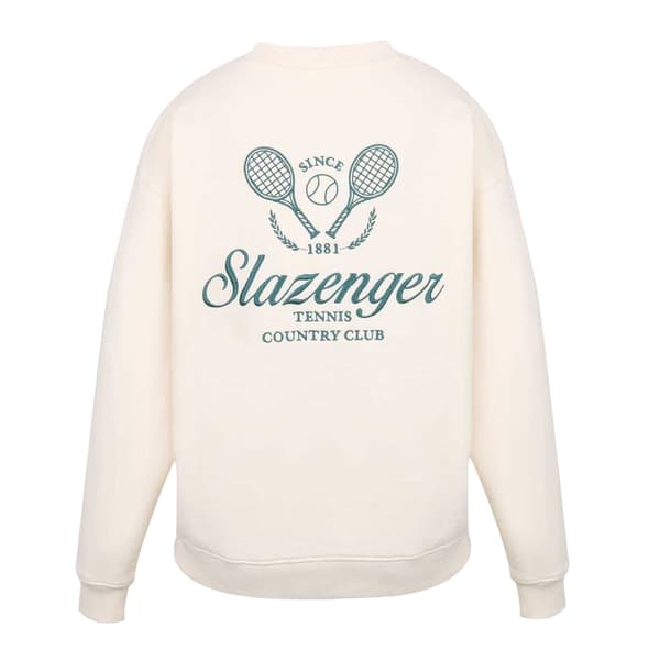 Slazenger Herr Sweatshirt med broderad logotyp XL Vit White XL