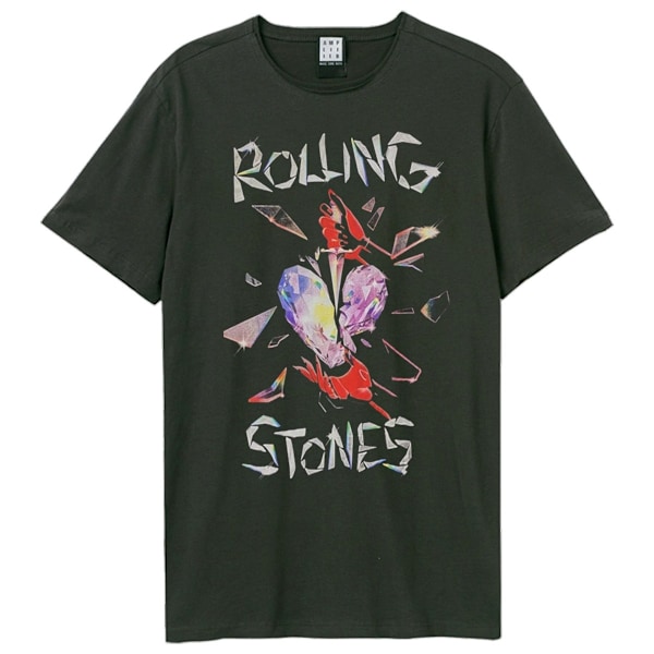 Amplified Unisex Vuxen Hackney Diamonds The Rolling Stones T-Sh Charcoal XS
