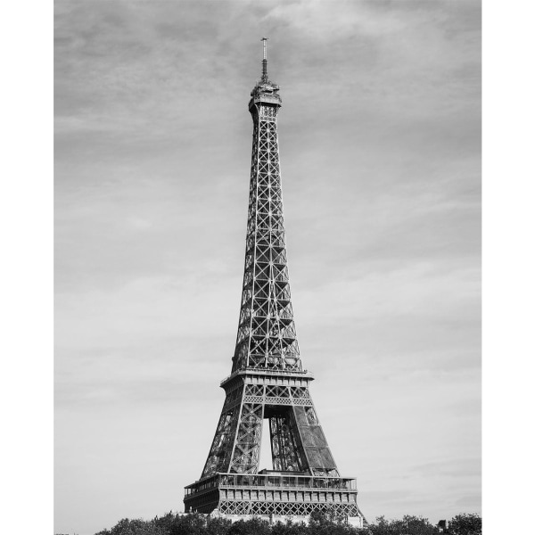 Pyramid International Tour Eiffel Print 60mm x 80mm Grå Grey/Black 60mm x 80mm