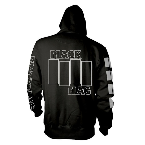 Black Flag Unisex Vuxen Logo Hoodie XXL Svart Black XXL